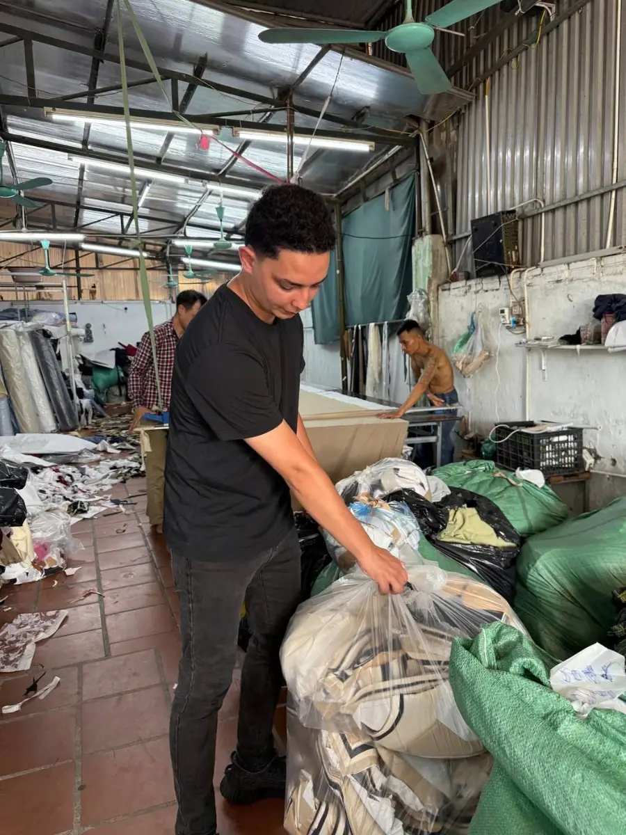 Garment factory production line inspection in China